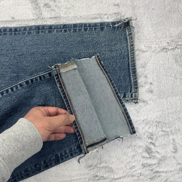 Todd Snyder Jeans Mens 40 x 32 Blue Slim Straight Stretch 5 Pocket Denim Pants - Picture 13 of 14